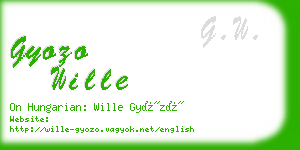 gyozo wille business card